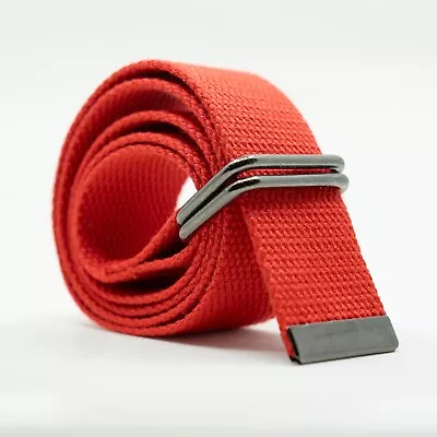 1.5  Rectangular D-Ring Adjustable Canvas Web Belts | Big And Tall Sports Belt • $11.99