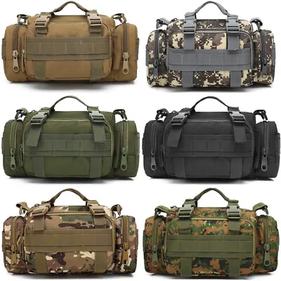 Men Duffel Waist Bag Gym Bag Tactical Duffle Bag Military Travel Work Out Bag US • $14.96