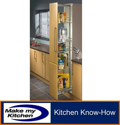 Pull Out Larder By Hafele 1700-1950mm -Widths 300-400 • £187.99
