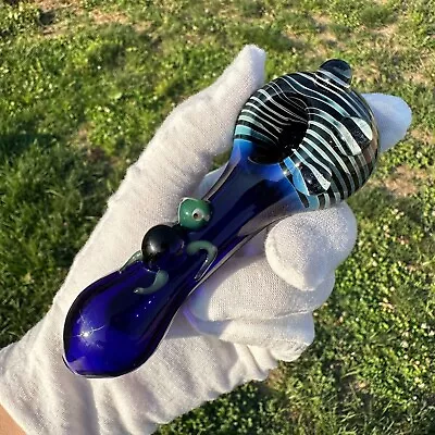 Little Turtle Glass Pipe Smoking Hand Spoon Tobacco Bowl • $19.99