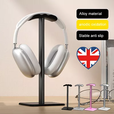 Headset Holder Non-Slip Headphone Stand Hanger Aluminum Alloy For All Headphones • £5.75