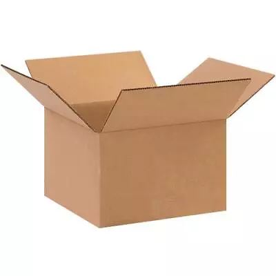 10x10x6  Corrugated Boxes For Shipping Packing Moving Supplies 25 Total • $29.99