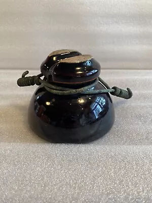 Vintage Brown Glazed Ceramic (Pinco?) Insulator With Character! • $19.95