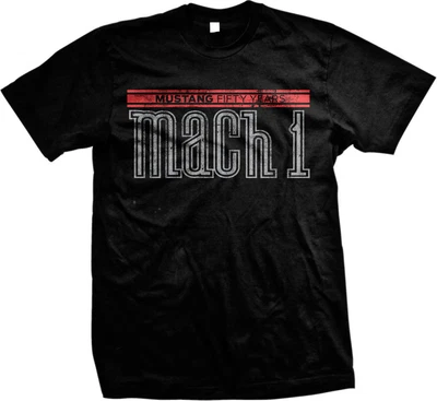 $12.71 • Buy Ford Mustang Mach 1 Fifty Years V8 5.0 Hotrod Muscle Car Enthusiast Mens T-shirt