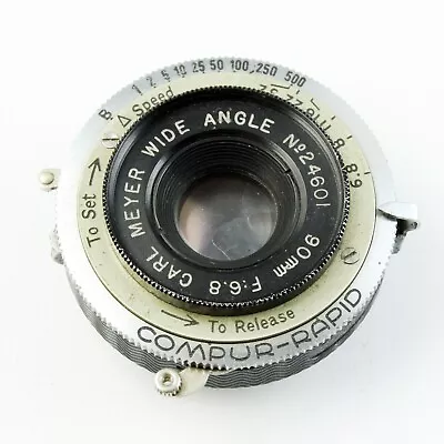 Carl Meyer 90mm F/6.8 Wide Angle Lens For Press Camera • $89.99