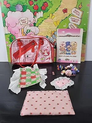 Vintage Strawberry Shortcake Lot Of Purse Notebook Toy Bed Parts Charms Figures • $52