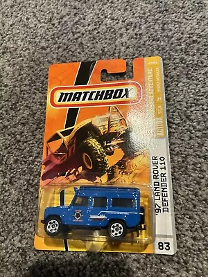 2009 Matchbox /#83 '97 Land Rover Defender 110 / Blue / Desert Adventure • $8.99