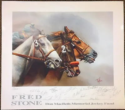 Fred Stone Don MacBeth Memorial Jockey Fund Signed By Fred And Celebrities • $200