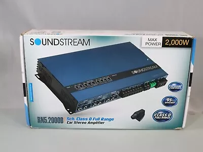 New Soundstream Rn5.2000d 2000 Watt Peak Rubicon Class D 5-channel Amplifier Amp • $239.95