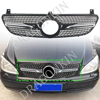 New For Mercedes-Benz W639 Viano Vito 2004-2010 Front Racing Facelift Grilles • $153.07