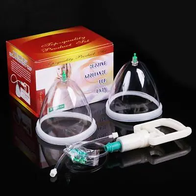 $16.44 • Buy Breast Enlarger Pump Kit Enhancements Vacuum Enlargements Cups Massager R9X9