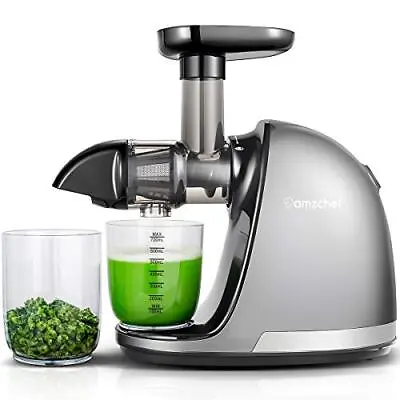 AMZCHEF Juicer Machines - Cold Press Slow Juicer - Masticating Juicer For Whole • £123.99