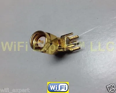 1 X PCB Mount SMA Male Right Angle Coaxial Gold RF Connector Adapter USA • $3.34
