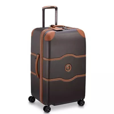 Delsey Paris Chatelet Air 2 Wheeled Trunk 26/28.75 Spinner BROWN • $199.99