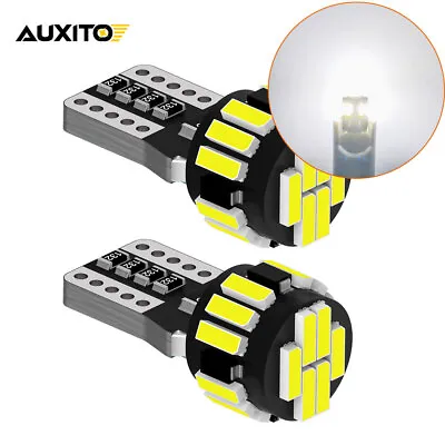 AUXITO 2X T10 LED License Plate Light Bulb 6500K Super Bright White 168 2825 194 • $8.99