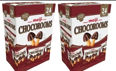Meiji Chocorooms Sweet & Crispy Milk Chocolate Individual 21g Bags (48 Pack) 2CT • $56