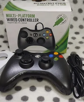 Microsoft Xbox 360 Wired Controller 7ft - Xbox 360/Windows PC Game Pad NEW (L1) • $21.63