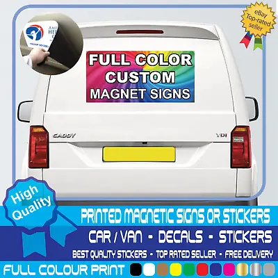 1x MAGNETIC SIGN MOTORWAY GRADE VEHICLE VAN CAR FULL COLOUR PRINTED STICKER • £12.99