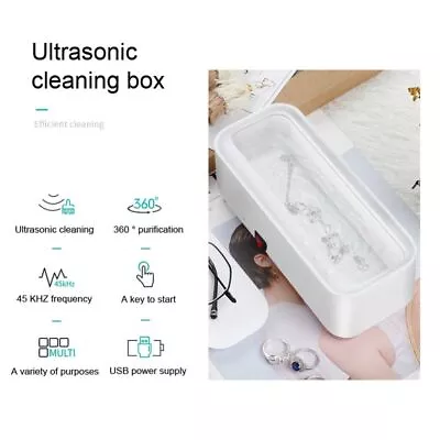 45kHz Ultrasonic Cleaner High-frequency Jewelrys Glasses Cleaning Machine • $23.62