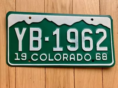 1968 Colorado License Plate • $14.99