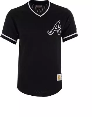 Mitchell & Ness Braves Baseball Jersey New Mens X-LARGE MSRP $80 • $39.99