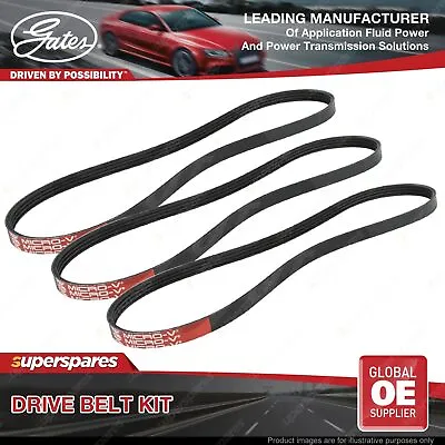 Gates A/C & Alternator & P/S Drive Belt Kit For Honda Civic EG5 Civic Coupe EJ2 • $62.95