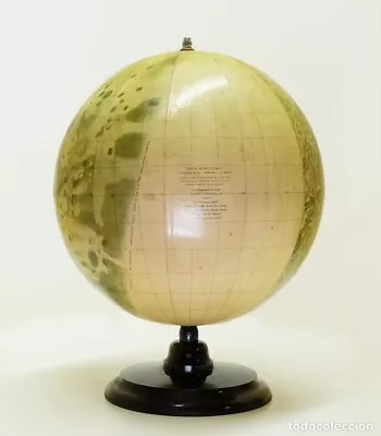 1959-1963 - Museum Soviet-German Moon Globe From Space Race - Räth 33cm. • $2800