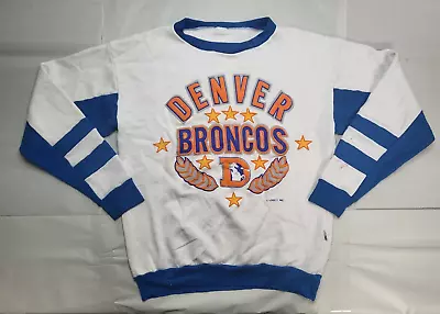 Vintage Denver Broncos Pullover Logo 7 Size Med/Small NFL Sweatshirt • $24.95