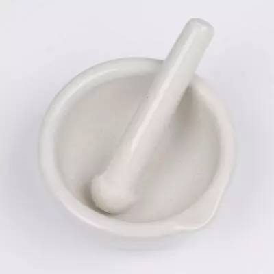 Mortar And Pestle Set Classic Marble Natural Stone White Pestal To Grind Food US • $11.71