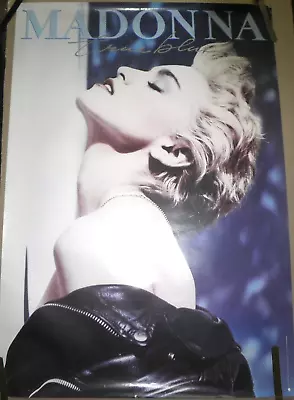 Very Rare  Madonna True Blue  1986 Vintage Original Music Store Promo Poster • $79.99