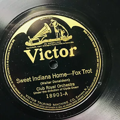 78 Rpm Record 1922  VICTOR Club Royal Paul Whiteman Won't Be Sorry Sweet Indiana • $28