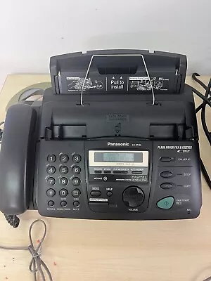 Panasonic KX-FP215E Plain Paper Fax Machine & Telephone Answering Machine Black • £26.95