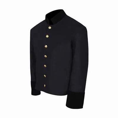 US Civil War Union Navy Single Breast Shell Jacket With Black Cuff & Collar • $62.25
