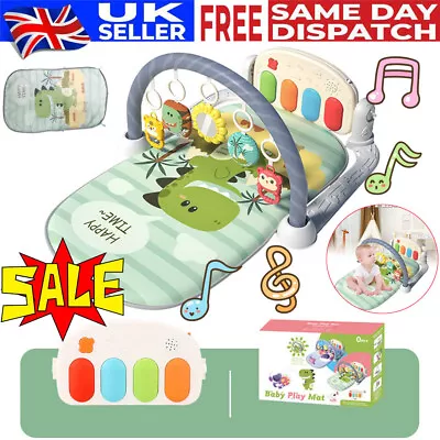 UK Kids 3 In1 Fitness Musical Baby Play Mat Lay Gym Play-mat Fun Piano Boy Girl • £16.14