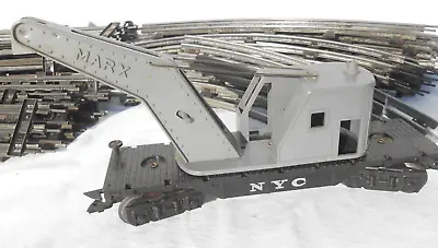 Vintage 50's Marx Train Rare O Scale New York Central System NYC Crane Gray • $27.95