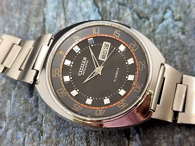 Vintage Citizen Compressor Diver Black Dial Automatic 51-1811 4-821360 Ta Modify • $299.98