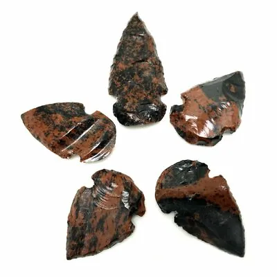 2  Mahogany Obsidian Arrowheads Wire Wrapping Jewelry Accessories • $1.87