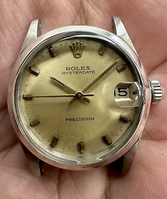 Vintage Rolex Oysterdate Precision Ref 6466 With Champagne Dial Year 1966 • £310