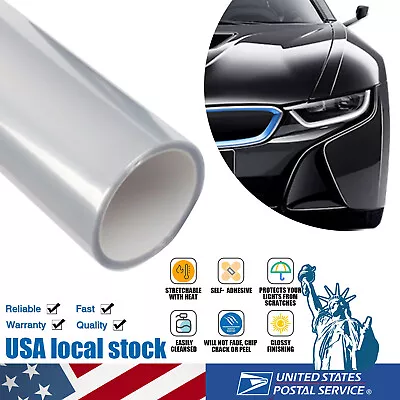 For Headlight Taillamp Clear Transparent Lens Vinyl Protection Film 12  • $8.49