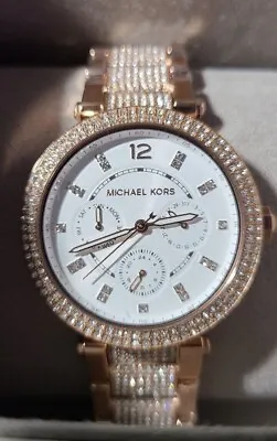 $90 • Buy Michael Kors Parker Multifunction Rose Gold-Tone Watch MK6760 