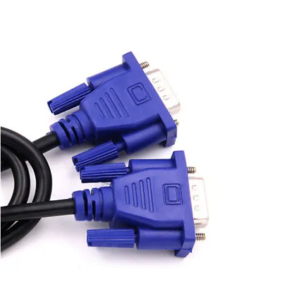 £2.70 • Buy VGA SVGA 15 Pin Male To Male PC Monitor Projector TFT TV Cable 1.5m
