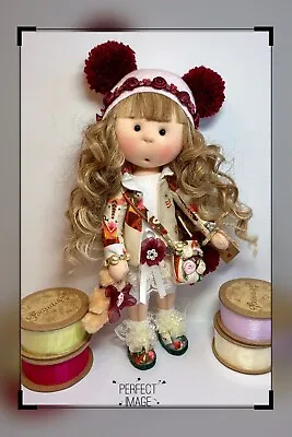£69 • Buy Handmade Rag Doll Amira 11,5 In., OOAK, Home Decor, Gift,  Art Collectible Doll