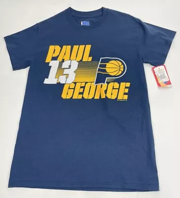 Paul George #13 Indiana Pacers Men's T-Shirt Blue Size Small NWT • $14.93