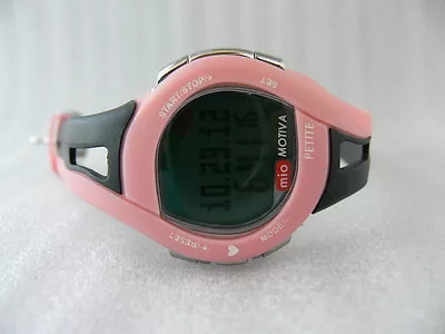 MIO Motiva Pink Petite Heart Rate Women's Watch Monitor PINK/BLACK BAND • $35.82