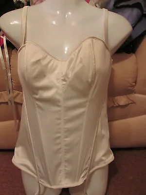 £24.99 • Buy Bnwt Masquerade Strapless Ivory Tiffany Basque & Suspenders Size 36d Rrp £56