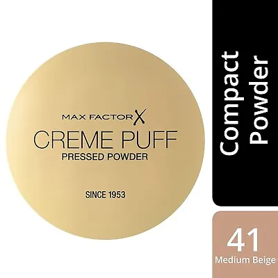 Max Factor Max Factor Creme Puff Pressed Compact Powder 041 Medium Beige 21gm FS • $48.87