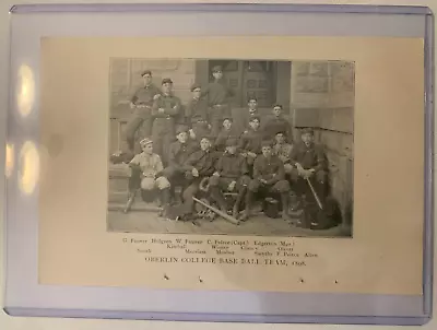 1899 Spalding Baseball Oberlin College  Iowa State University Team Photos • $10.50