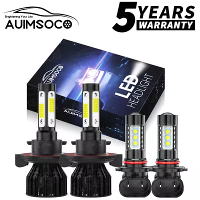 For Hummer H3 2006 2007 2008 2009 2010 4-Sides LED Headlight Fog Light Bulbs Kit • $34.99