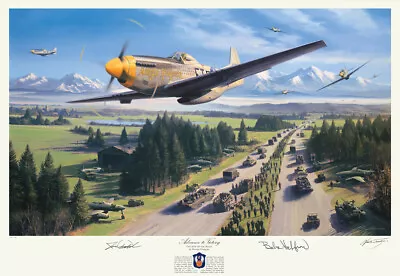 Nicolas Trudgian 354th Fighter Group P-51 Mustang Art Print Autographed  • $145