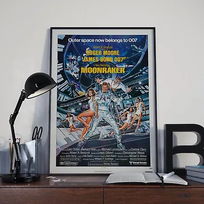 Moonraker James Bond 007 Moore Cinema Movie Film Poster Print Picture A3 A4 • £9.88